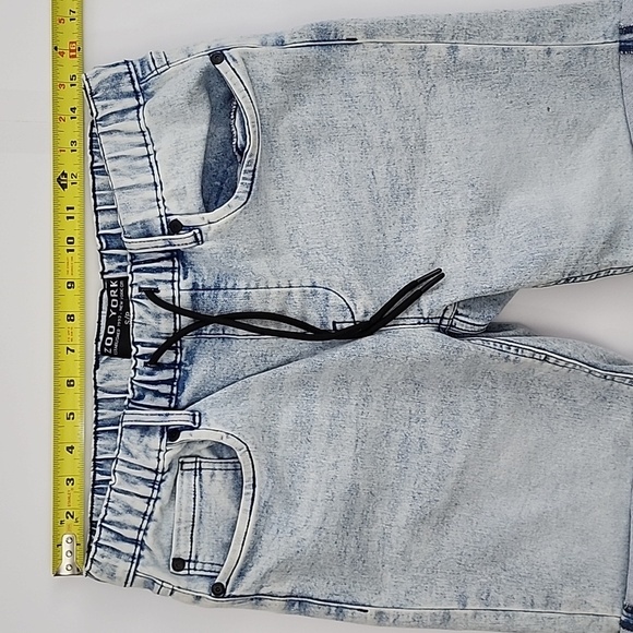 Zoo York Men's Denim Light Blue Jean Jogger Short Faded Size Small - Picture 12 of 14